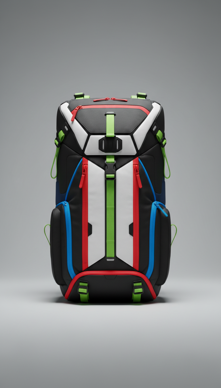 Modular Backpack with Neon Surge Trim